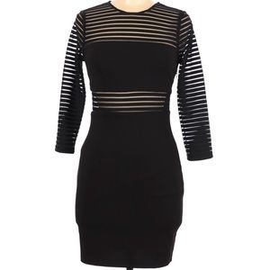 Lulu's Black Sheer Dress